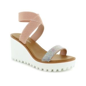 Madden Girl Rhinestone Wedge Sandals